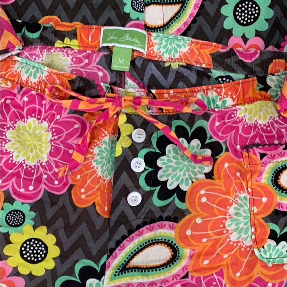 Med. Vera Bradley Ziggy Zinnia PJ Set - Picture 2 of 7